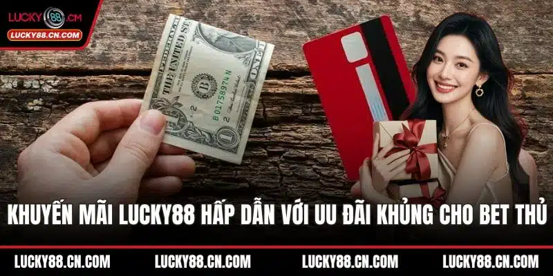 Khuyến Mãi LUCKY88 Hấp Dẫn Với Ưu Đãi Khủng Cho Bet Thủ 6 Khuyến mãi LUCKY88